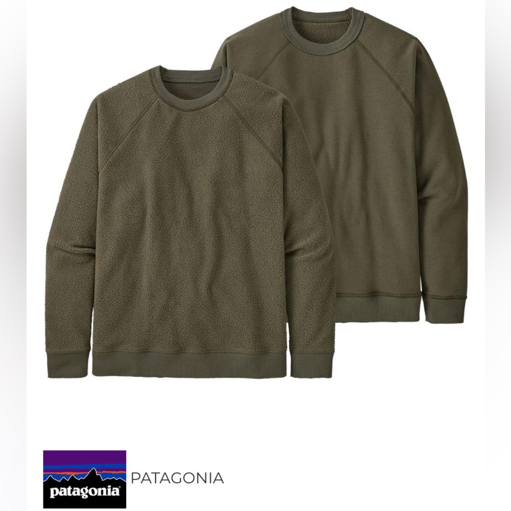 Patagonia M's Reversible Shearling Crew size small